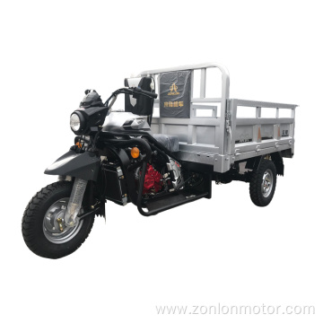 Safe and practical fuel powered motor tricycle